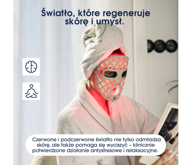 Zent Maska LED DermaLight - 1568670 - zdjęcie 3